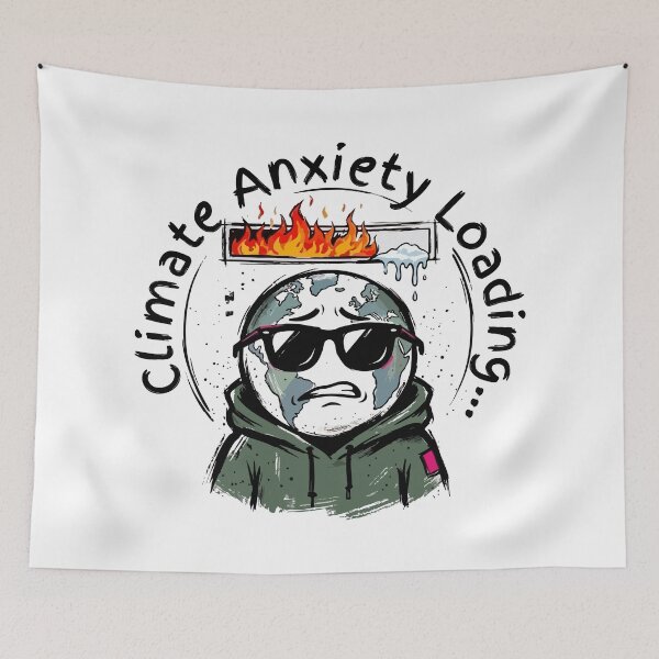 Item preview, Climate Anxiety Loading Funny Earth designed and sold by XYZ LAB by Jesuperman.