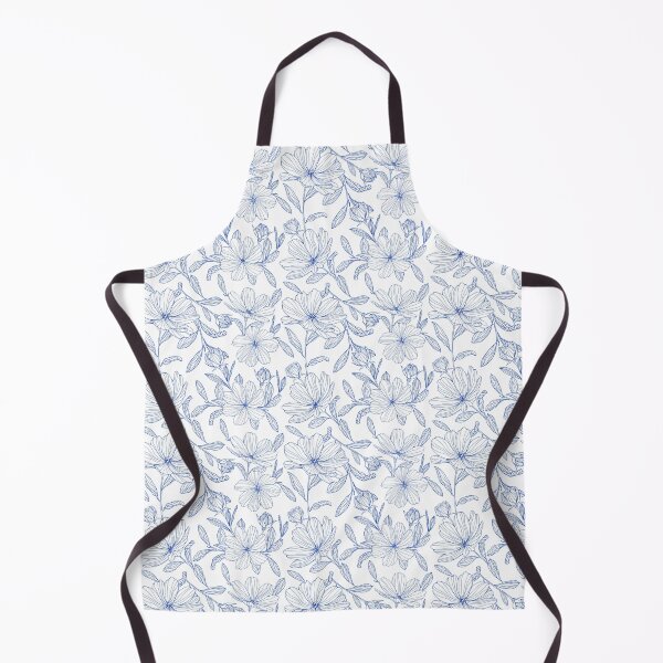 Artikelvorschau, Blue Botanical Floral Seamless Pattern entworfen und verkauft von sweta_r.art.
