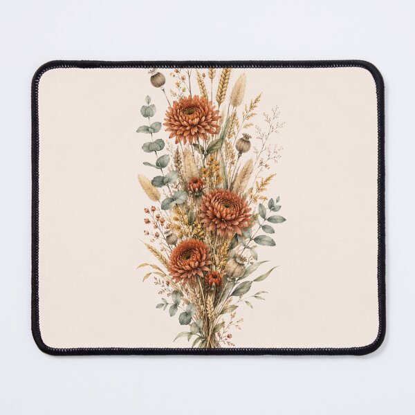 Item preview, Dried Autumn Bouquet — Boho Fall Botanical Watercolor Art designed and sold by DreamelleStudio.