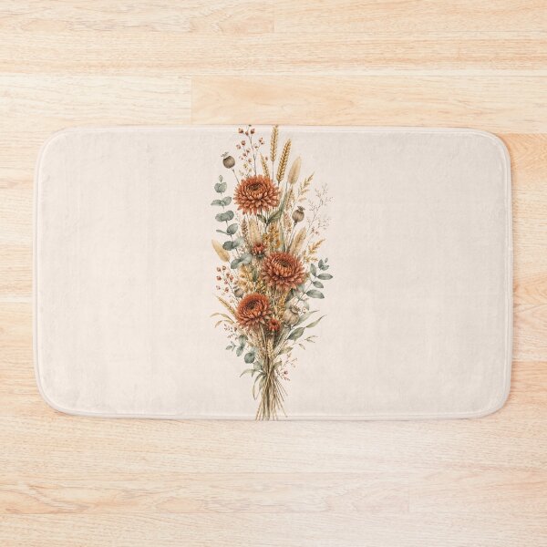 Item preview, Dried Autumn Bouquet — Boho Fall Botanical Watercolor Art designed and sold by DreamelleStudio.