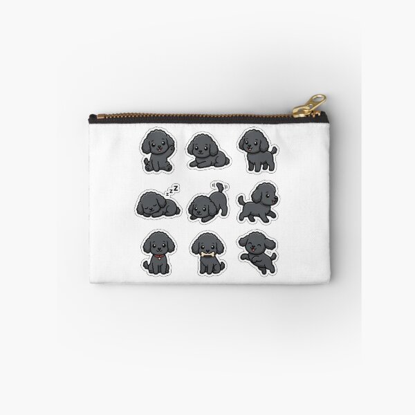 Item preview, Cute Black Poodle Pack Kawaii Puppy Toy Poodle designed and sold by raedattia.