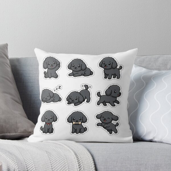 Item preview, Cute Black Poodle Pack Kawaii Puppy Toy Poodle designed and sold by raedattia.