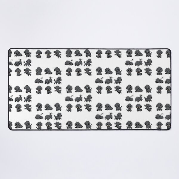 Item preview, Cute Black Poodle Pack Kawaii Puppy Toy Poodle designed and sold by raedattia.