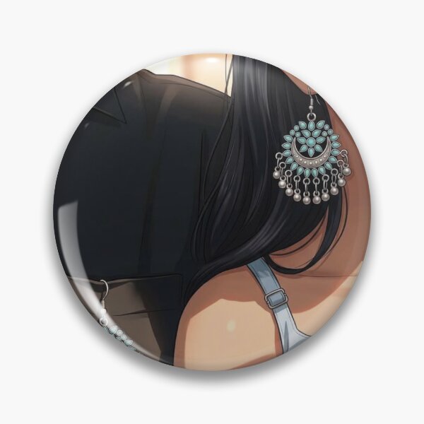 Item preview, Romantic Anime Couple and Matching Turquoise Earring Aesthetic designed and sold by     Pink Chaos Club.