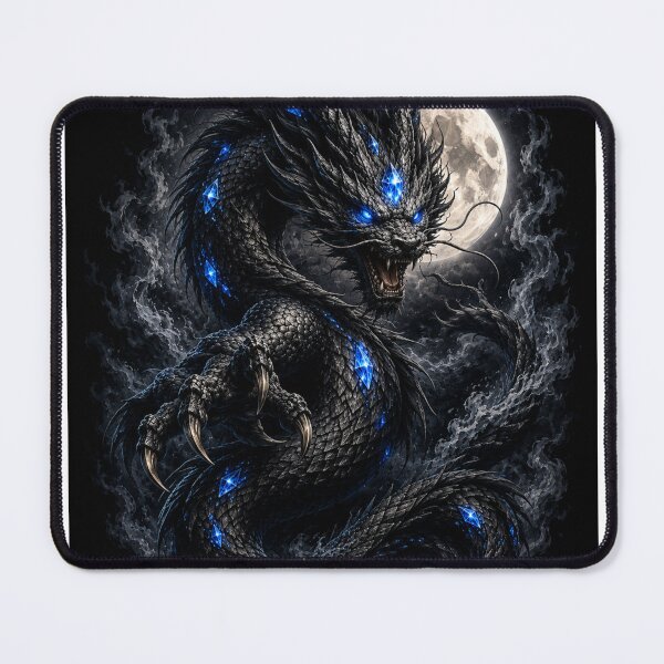 Item preview, Celestial Guardian Dragon – Blue Crystal Guardian | Fantasy Dragon Art T-Shirt designed and sold by TravelJH.