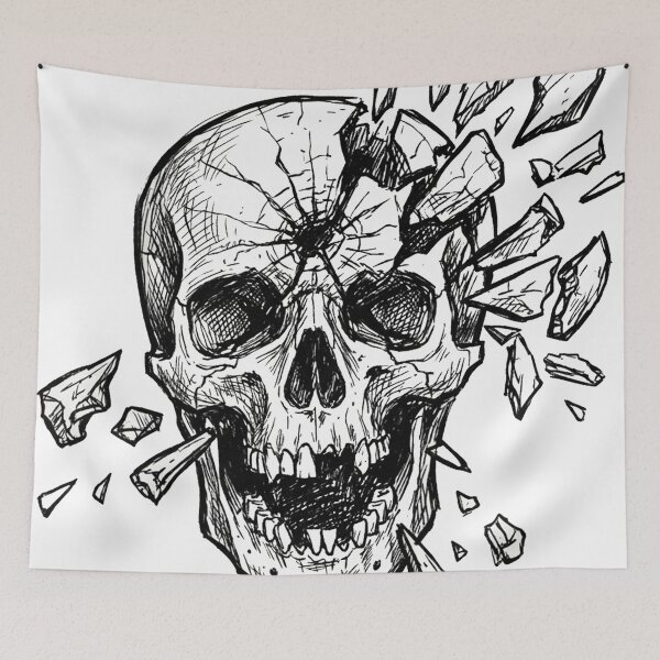 Item preview, Broken Human Skull designed and sold by BHP Studio.