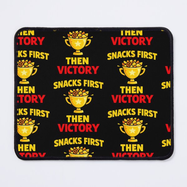 Item preview, Snacks First Then Victory Funny Gamer Snack Trophy Design designed and sold by TeeTimeTreasure.