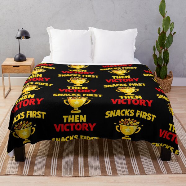 Item preview, Snacks First Then Victory Funny Gamer Snack Trophy Design designed and sold by TeeTimeTreasure.
