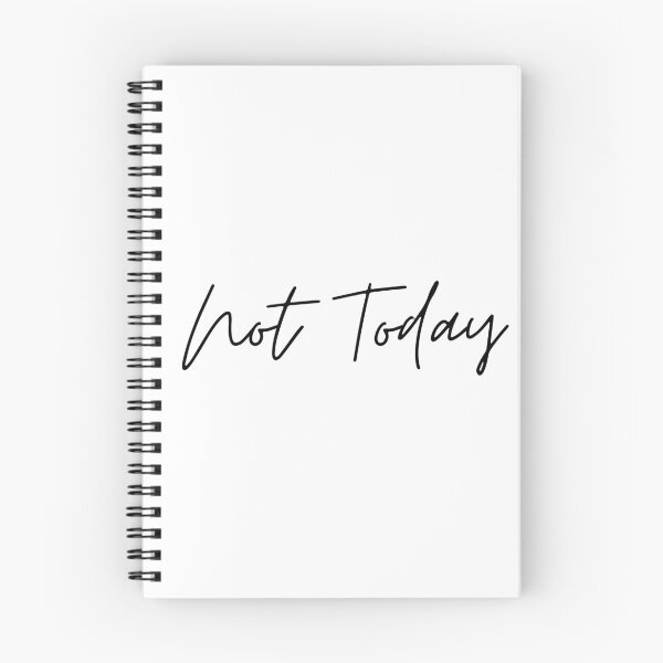 Item preview, Not Today Minimalist Script Quote Typography designed and sold by GalaMine.