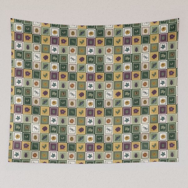 Item preview, Nature Patchwork Botanical designed and sold by wildridgestudio.