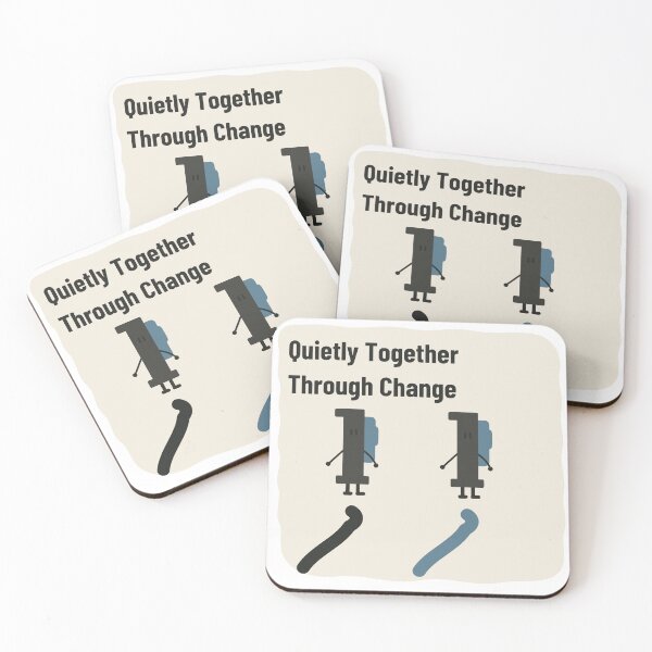 Item preview, Quietly Together Through Change | Margin Character Art designed and sold by Unhurried Turn Studio.