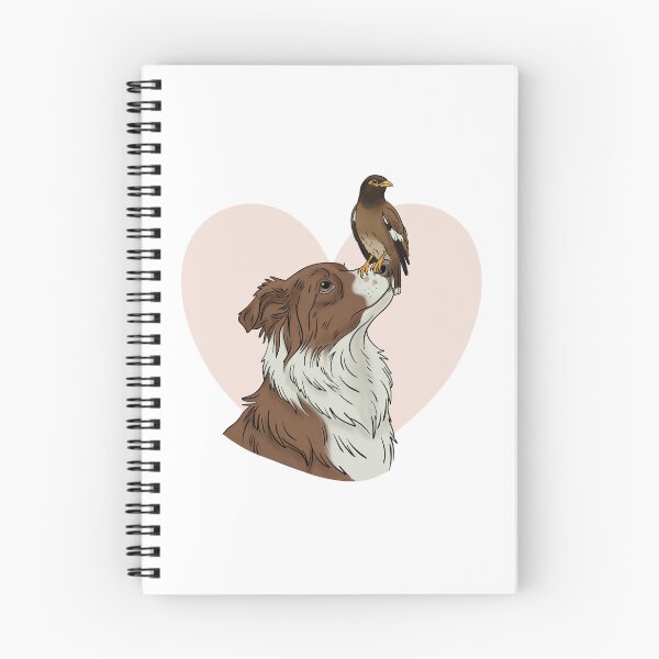 Item preview, Border Collie and Myna Bird Best Friends designed and sold by MJ ART.