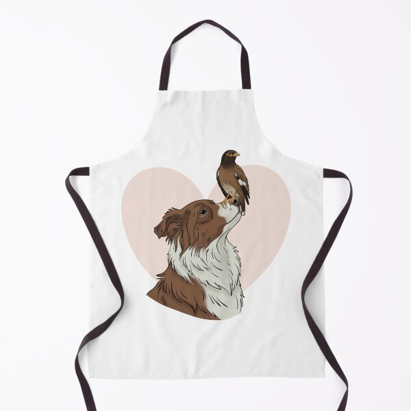 Item preview, Border Collie and Myna Bird Best Friends designed and sold by MJ ART.