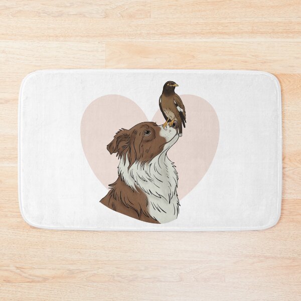 Item preview, Border Collie and Myna Bird Best Friends designed and sold by MJ ART.