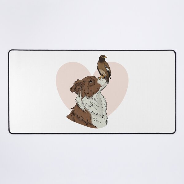 Item preview, Border Collie and Myna Bird Best Friends designed and sold by MJ ART.