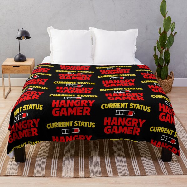Item preview, Current Status Hungry Gamer Funny Low Battery Food Humor Design designed and sold by TeeTimeTreasure.