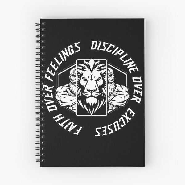Item preview, Faith Over Feelings Discipline Over Excuses Christian Gym designed and sold by Bezuiden.
