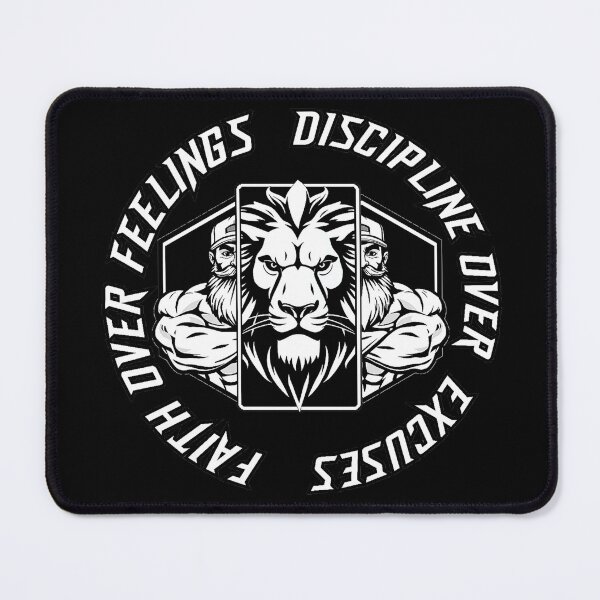 Item preview, Faith Over Feelings Discipline Over Excuses Christian Gym designed and sold by Bezuiden.
