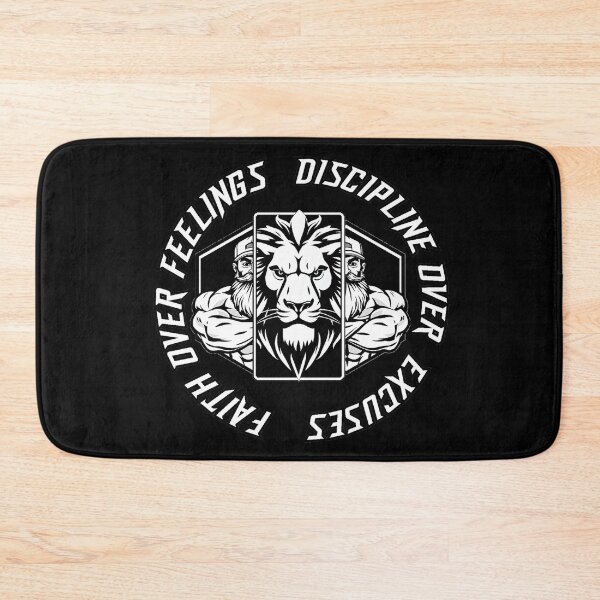 Item preview, Faith Over Feelings Discipline Over Excuses Christian Gym designed and sold by Bezuiden.