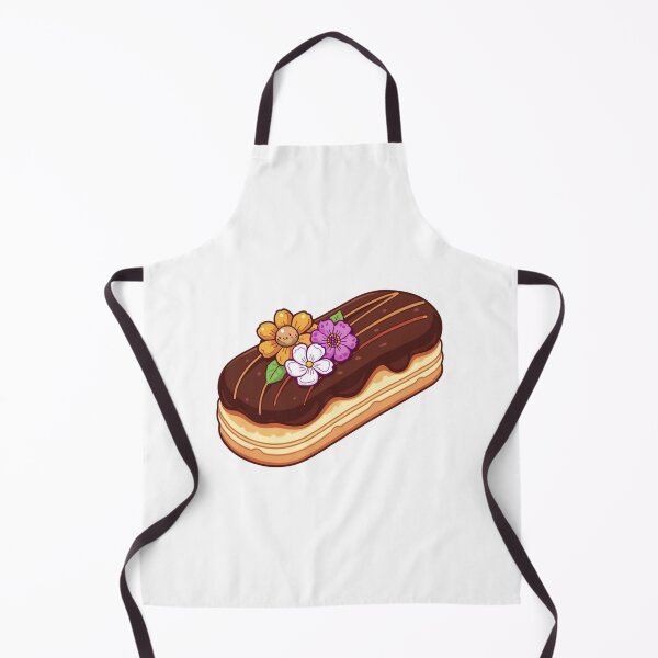 Item preview, Chocolate Éclair Sticker – French Pastry Dessert with Floral Decoration Vinyl Decal for Laptop, Water Bottle & Journal designed and sold by Pandey14.