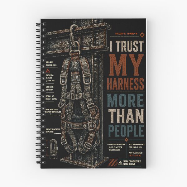 Item preview, Heavy High Steel Art - I Trust My Harness More Than People designed and sold by RoyalOrderGallery.