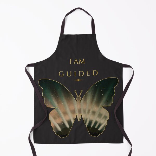 Item preview, I Am Guided Aurora Butterfly Christian Faith God Direction Spiritual Art Northern Lights Psalm 32 8 designed and sold by KittenAndCo.