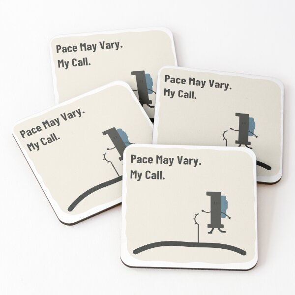Item preview, Pace May Vary, My Call | Margin Character Art designed and sold by Unhurried Turn Studio.