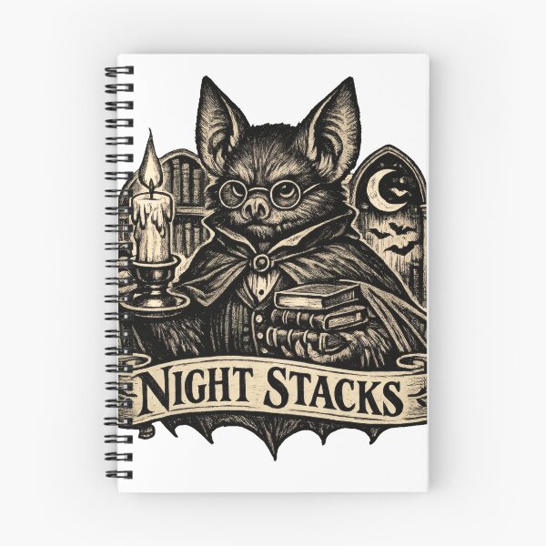 Item preview, Night Stacks Bat Librarian designed and sold by TheRealTaria.