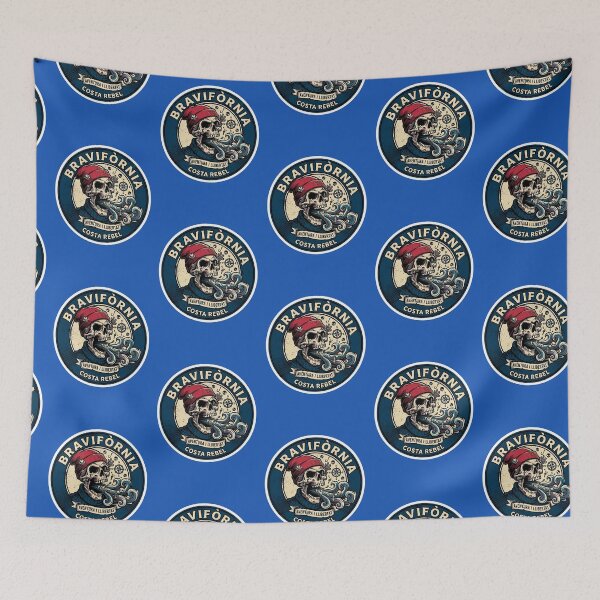 Item preview, Bravifornia - Costa Rebel | Catalan Pirate Tramuntana Skull Sticker designed and sold by TerradVents.
