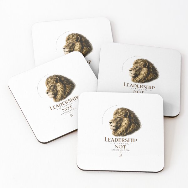 Item preview, Leadership Is Earned Not Announced Portrait designed and sold by Presshue.