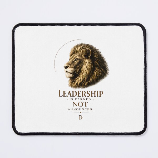 Item preview, Leadership Is Earned Not Announced Portrait designed and sold by Presshue.