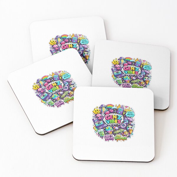 Item preview, GEN Z VIBES – Can't Even | Colorful Y2K Aesthetic Sticker for T-Shirts & Laptops designed and sold by LarkLeaf.