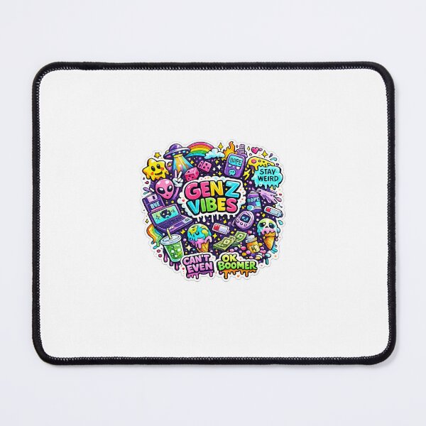 Item preview, GEN Z VIBES – Can't Even | Colorful Y2K Aesthetic Sticker for T-Shirts & Laptops designed and sold by LarkLeaf.
