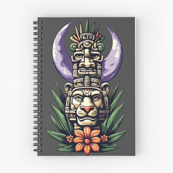Item preview, Mayan Totem with Crescent Moon | Elysium Echoes Icon designed and sold by Shift-Bloom.