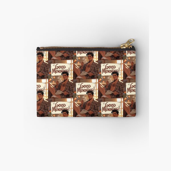 Item preview, Good Morning Handsome Man Coffee Bathrobe Art designed and sold by ZhivanCrimson.
