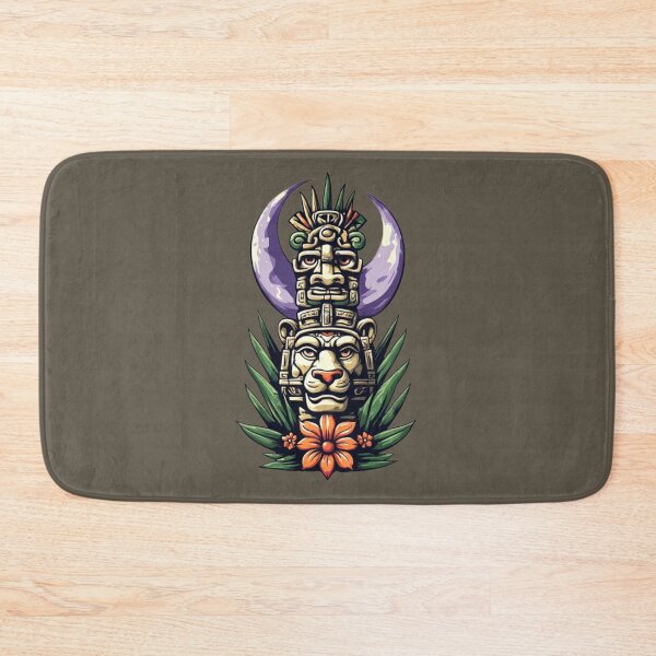 Item preview, Mayan Totem with Crescent Moon | Elysium Echoes Icon designed and sold by Shift-Bloom.
