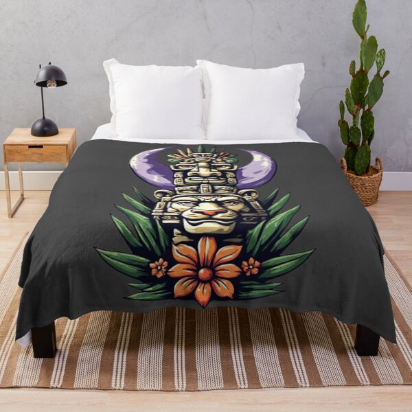 Item preview, Mayan Totem with Crescent Moon | Elysium Echoes Icon designed and sold by Shift-Bloom.