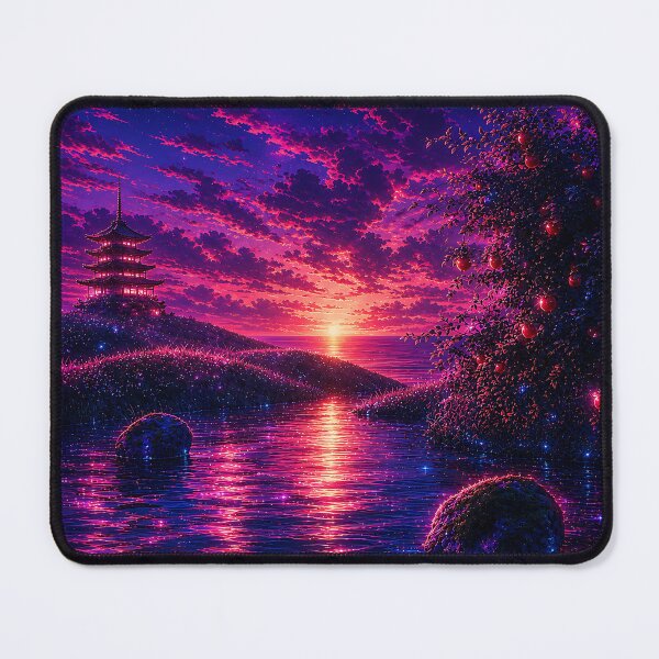 Item preview, Series The Glow of the Pagoda. Part 1 A Summer Morning from Childhood.(Cyberpunk Remaster) designed and sold by MaxDreamsArt.
