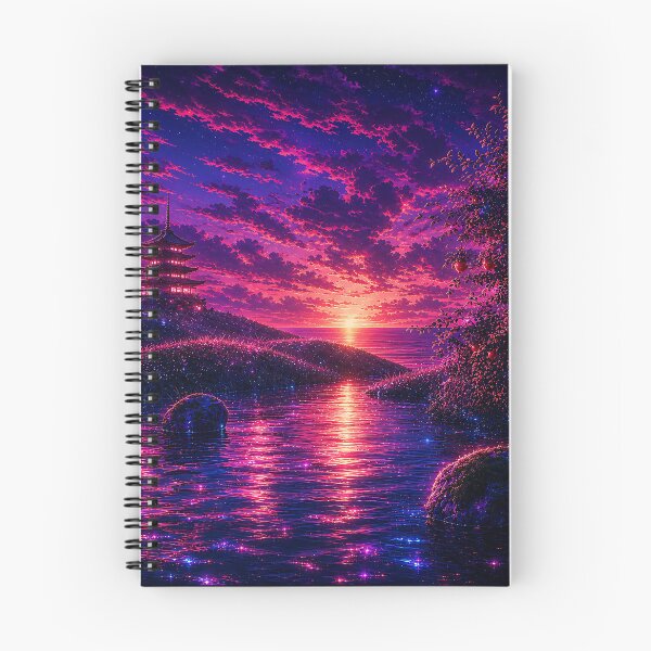 Item preview, Series The Glow of the Pagoda. Part 1 A Summer Morning from Childhood.(Cyberpunk Remaster) designed and sold by MaxDreamsArt.