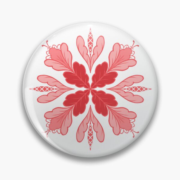 Item preview, Red Floral Folk Seamless Pattern designed and sold by sweta_r.art.