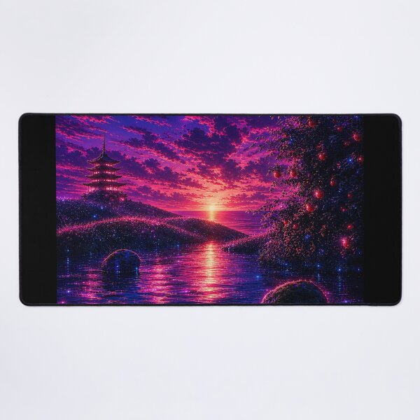 Item preview, Series The Glow of the Pagoda. Part 1 A Summer Morning from Childhood.(Cyberpunk Remaster) designed and sold by MaxDreamsArt.