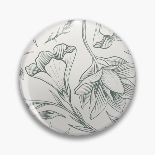 Item preview, Vintage Botanical Field Flowers Pattern - Sage Green Cottagecore Art designed and sold by LYAN-STORE.