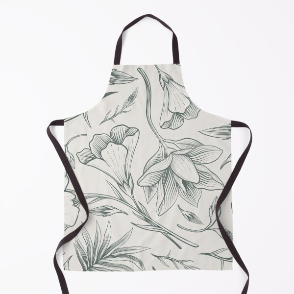Item preview, Vintage Botanical Field Flowers Pattern - Sage Green Cottagecore Art designed and sold by LYAN-STORE.