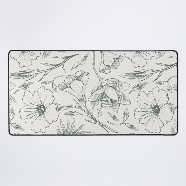Item preview, Vintage Botanical Field Flowers Pattern - Sage Green Cottagecore Art designed and sold by LYAN-STORE.