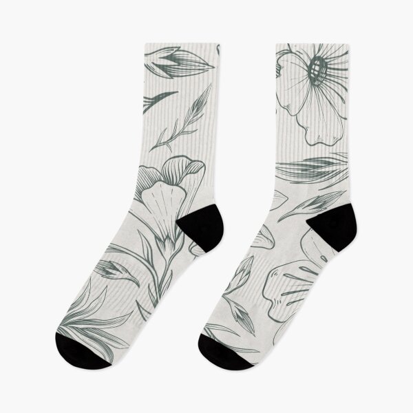 Item preview, Vintage Botanical Field Flowers Pattern - Sage Green Cottagecore Art designed and sold by LYAN-STORE.