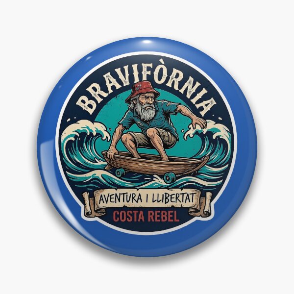 Item preview, Bravifornia - Costa Rebel | Catalan Fisherman Skate Sticker designed and sold by TerradVents.