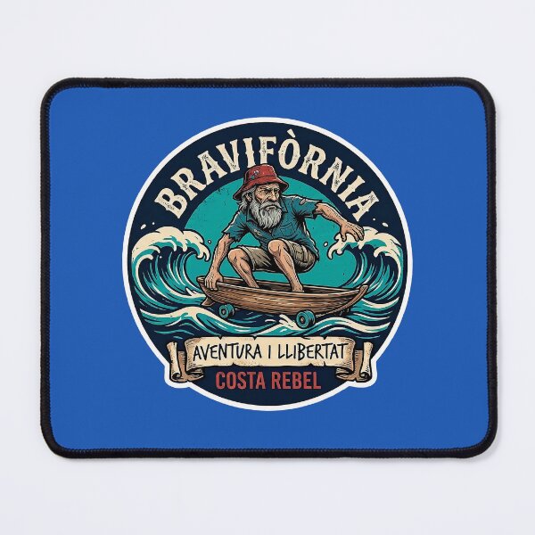 Item preview, Bravifornia - Costa Rebel | Catalan Fisherman Skate Sticker designed and sold by TerradVents.