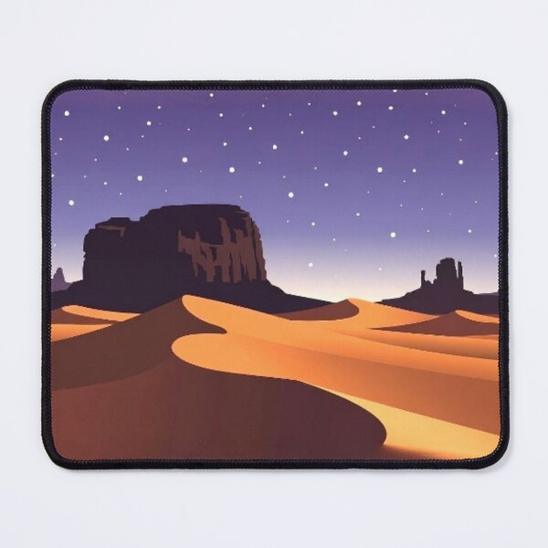 Item preview, Retro Desert Twilight - Minimalist Vector Landscape Poster designed and sold by Nexus Space.