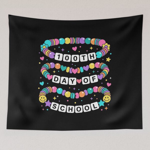 Item preview, 100th Day of School Colorful Beaded Bracelet Design designed and sold by SiarheiYur.