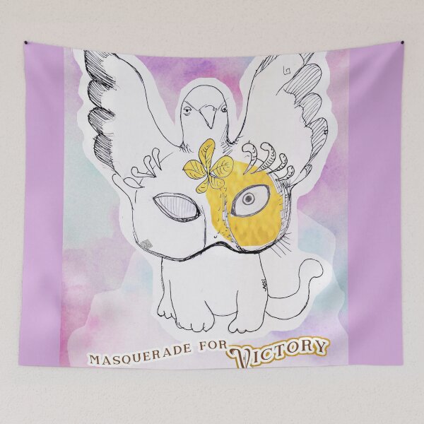 Item preview, Cat's Masquerade - Victory (drawing by ACCI)  designed and sold by VanyssaGraphics.